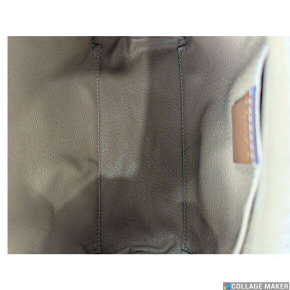 Authentic Celine Macadam Vintage Clutch Bag Brown Beige Pouch Made in Italy - Picture 4 of 12